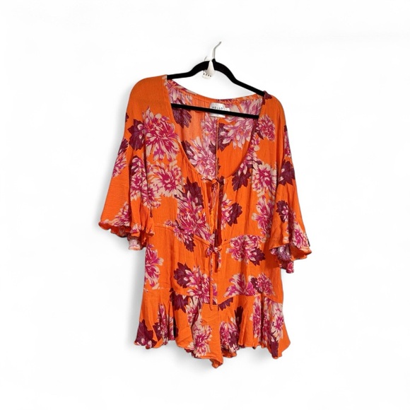 Hello Molly Pink and Purple Floral Dress - Picture 5 of 6